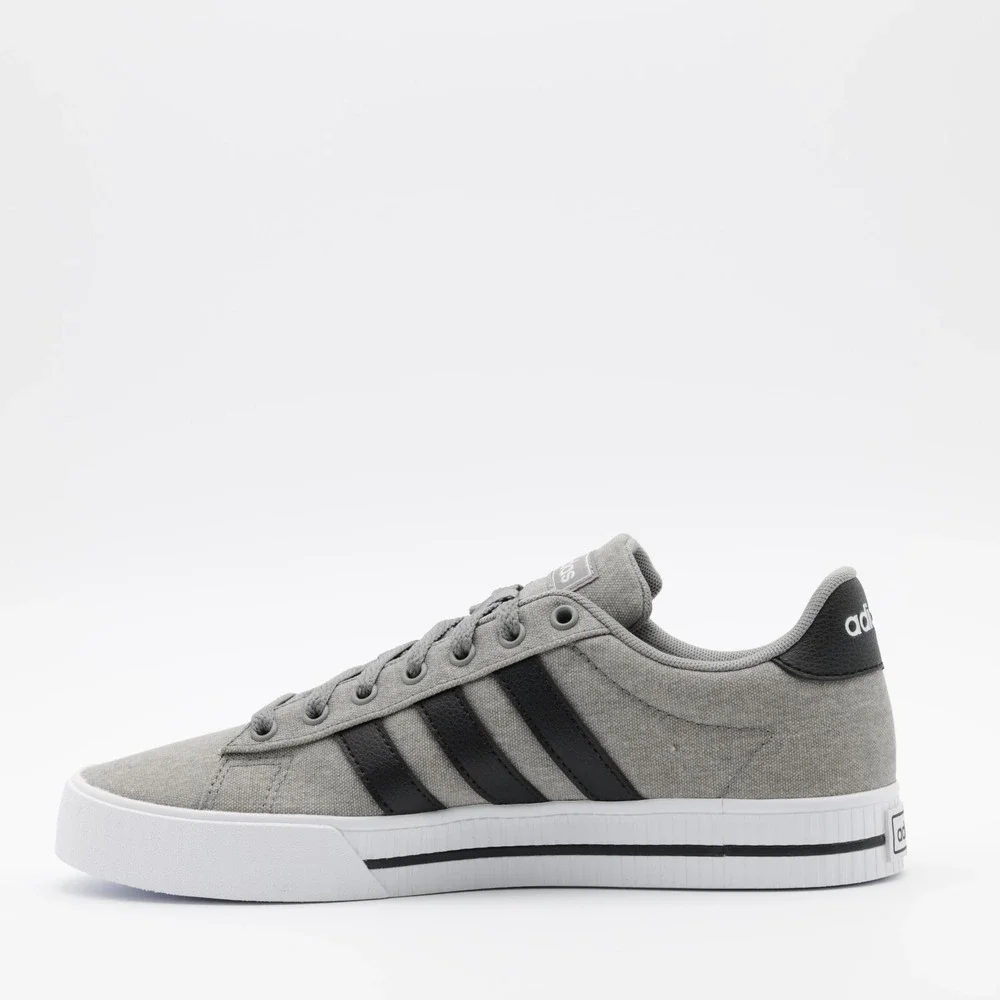 Adidas Men's Daily 3.0 Comfortable Canvas Low Top Shoes Gray/Black Size 7 - Picture 3 of 11